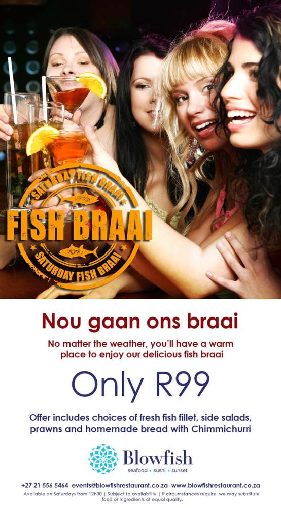 Every weekend. <a href="/BlowfishCTN/">Blowfish Restaurant</a> will be hosting a #fishbraai. food-blog.co.za/delicious-fish…