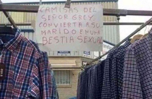 Strambotic's tweet photo. Camisas del señor Grey. Convierta a su marido en una bestia sexual. https://t.co/CqBsRA3n1v