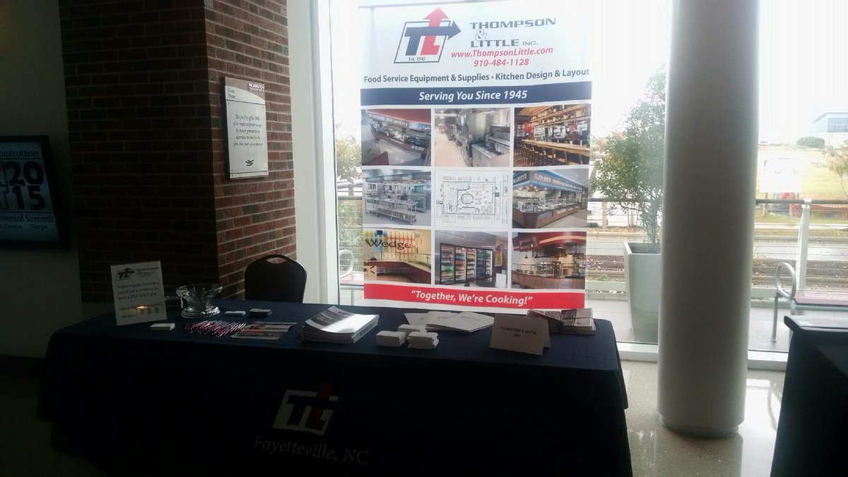ThompsonLittle's tweet photo. VP, Drew O'Quinn is representing T&amp;L at the #FEDCONsummit. Located in front of the main exhibit hall door! #SEFEDCON https://t.co/vpnJs8e7PO