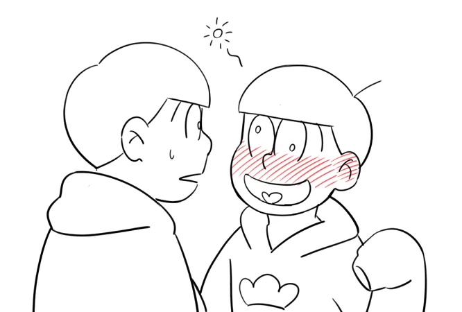熱が出た十四松 