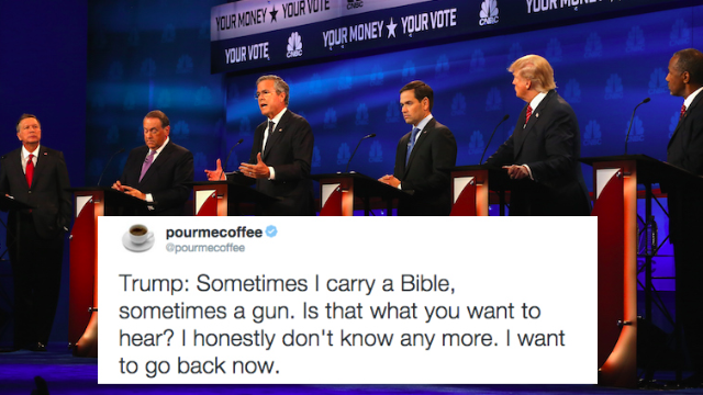 someecards's tweet photo. The top 29 tweets of the #GOPDebate on CNBC. https://t.co/W1hak0MtBP https://t.co/FGGXgU6iK4
