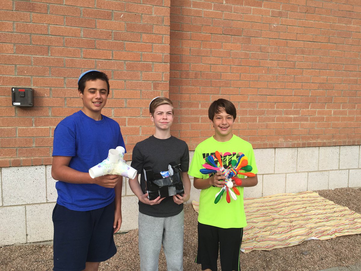 DJDSMrHay's tweet photo. Pictures from our 8th grade Science Egg Drop Challenge.  @denverjds #Scienceiscool https://t.co/LbK1ELyVxn