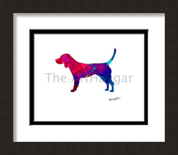 HangarArtFramin's tweet photo. Another colourful #Beagle Print silhouette sold and framed -now to the post office https://t.co/PjAEiGK3EE https://t.co/mQepJJjgPW