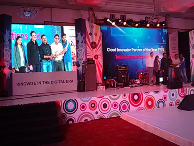 cisco_in's tweet photo. Cisco Cloud Innovator Partner of the year goes to Tata Communications Ltd #cipc2015 https://t.co/fS20Kxu8S2