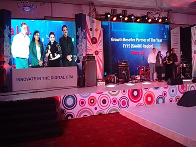 cisco_in's tweet photo. Cisco Growth Reseller Partner of the year FY15 (SAARC) goes to Flora Ltd #cipc2015 https://t.co/zV93xu40NQ