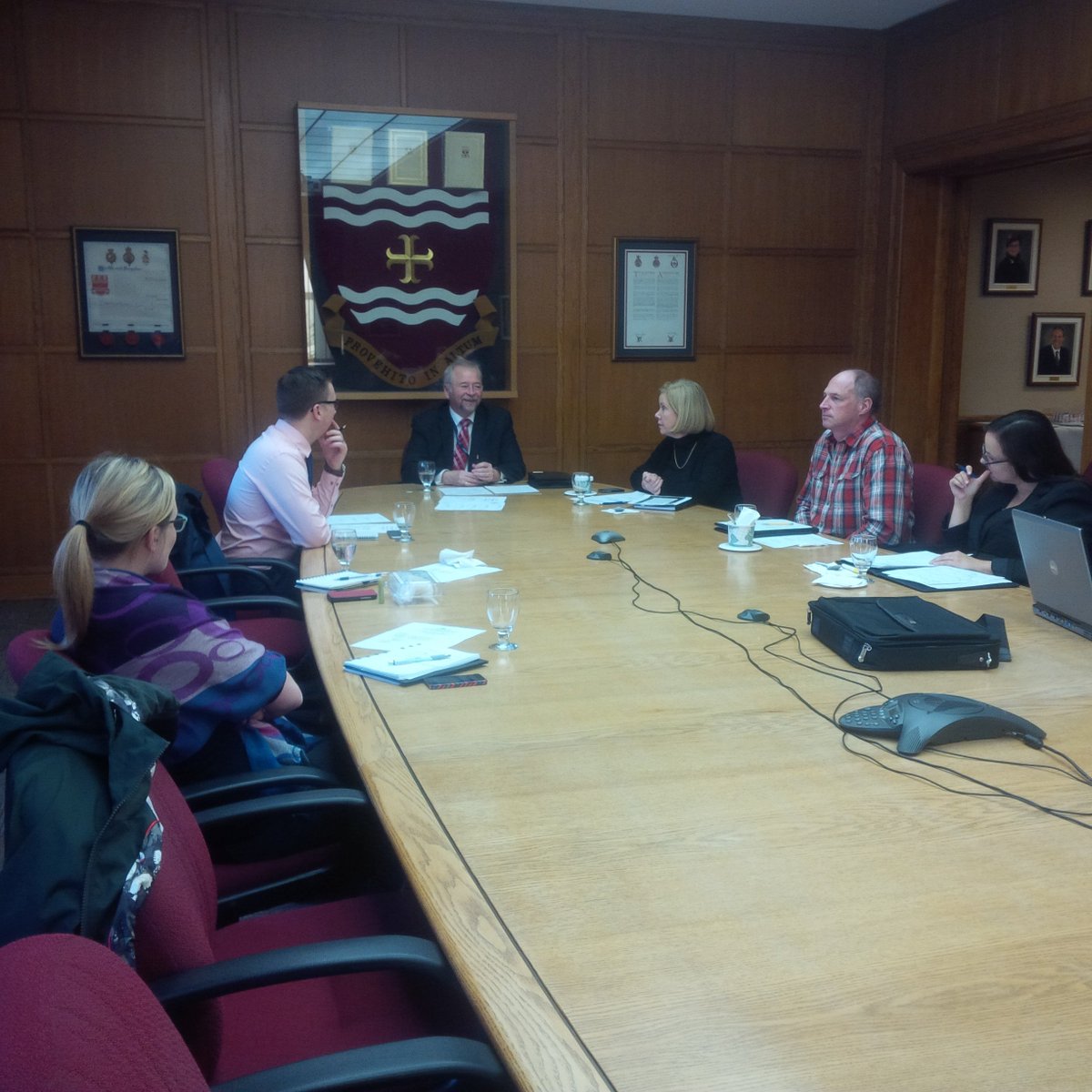 IPACNL's tweet photo. The location for today's education sub-committee meeting is the beautiful Board of Regents Boardroom @MemorialU https://t.co/DrTVTmro47