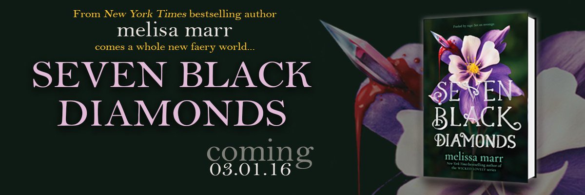 melissa_marr's tweet photo. Pretty graphic from @MyShelfAndI for Seven Black Diamonds.  I'll have a few ARCs of this at FaerieCon btw :) https://t.co/8FuMLMa2Vb