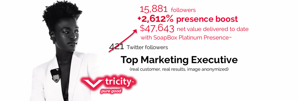 New Social #Presence Promotion for inspired executives &amp; orgs - Limited Time Special vtricity.com