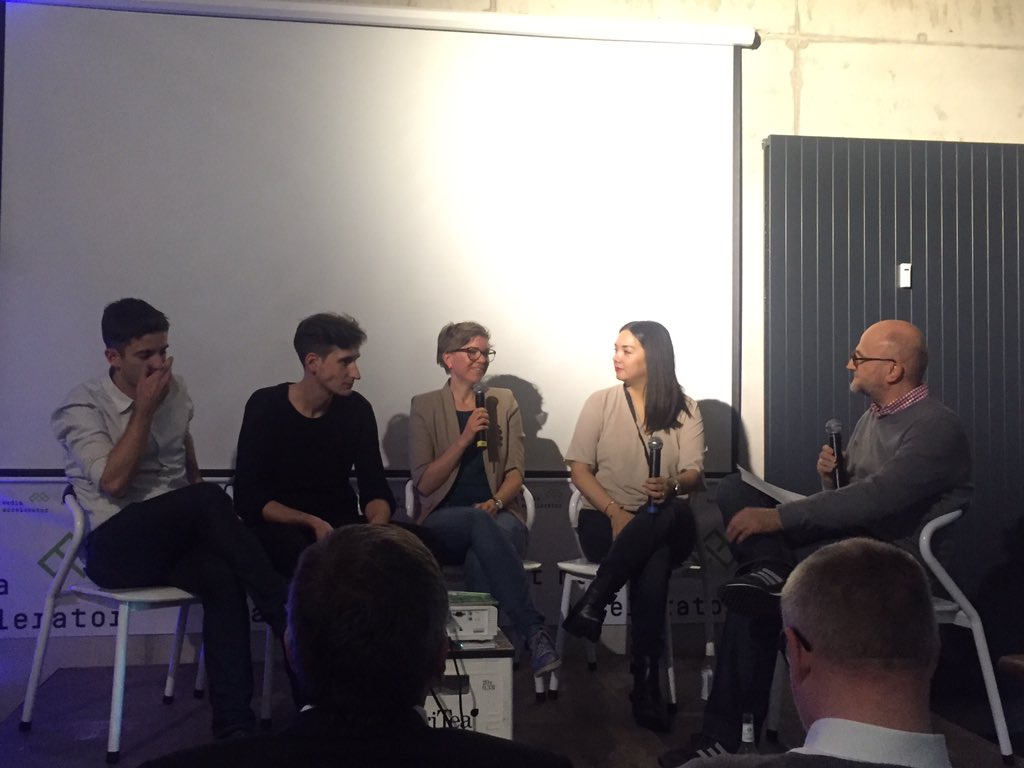 kapVenture's tweet photo. Panel moderiert von @MeinolfEllers mit Generation Y-Online Magazinen: Zielgruppe ist heterogen #nmadd1 https://t.co/a3nZdWqtbA
