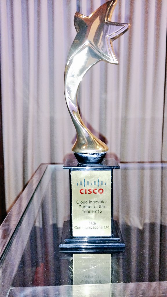 tata_comm's tweet photo. Exciting news! Thank you @Cisco for awarding us Cloud Innovator Partner of the Year 2015! #CIPC2015 https://t.co/YGlAE2sTXe