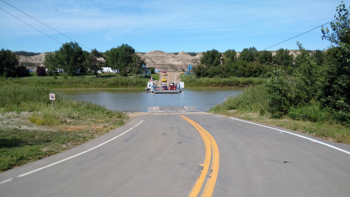 JasperDrive's tweet photo. Still exploring ,here's Bleriot Ferry near Drumheller @ehCanadaAlberta https://t.co/c887cm85yx