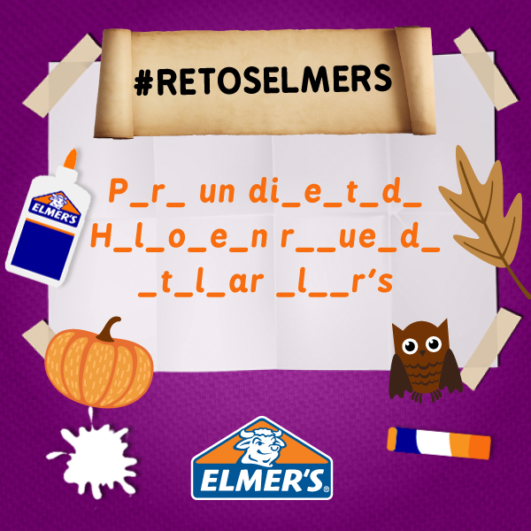 ElmersMexico's tweet photo. ¡Vamos a divertirnos! Encuentra las letras indicadas para ver lo que intenta decirnos Elmer's #RetosElmers https://t.co/Y4Vgsqk9pn
