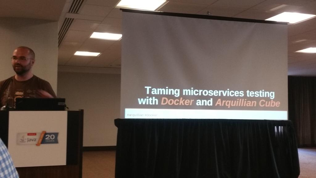 koenusTweets's tweet image. Docker4java time! For integration testing!;) @First8BV @tvinke #JavaOne #blogfun