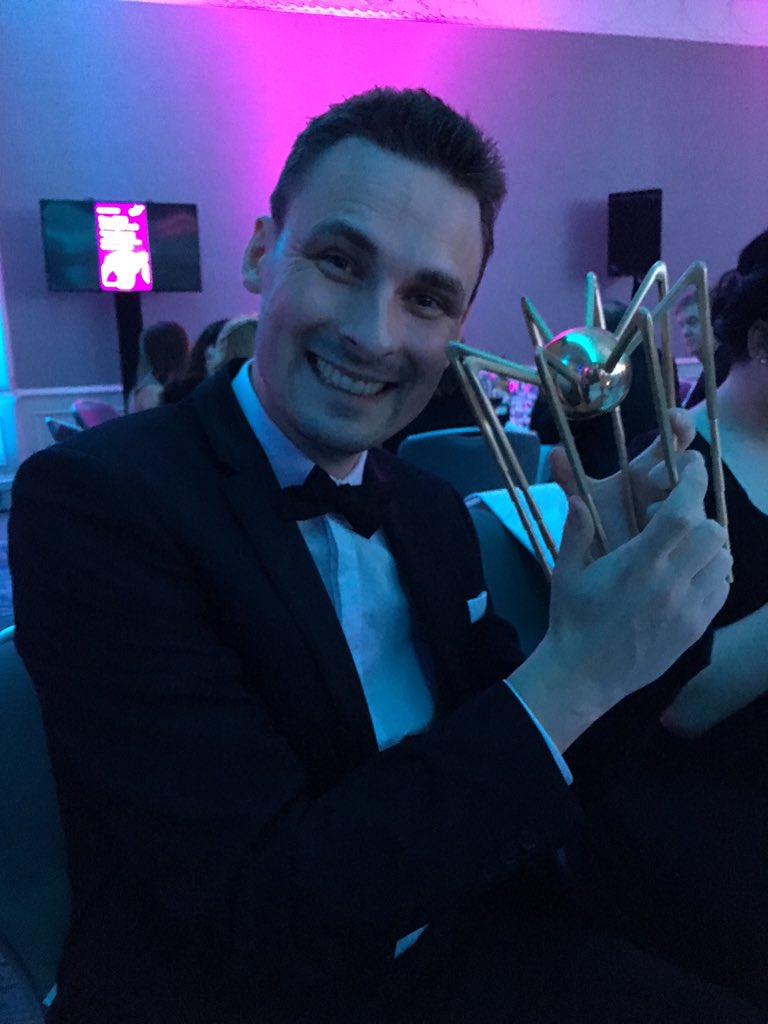 NoelTate's tweet photo. First eir Spider award. #chuffed https://t.co/si7ogfy9jA