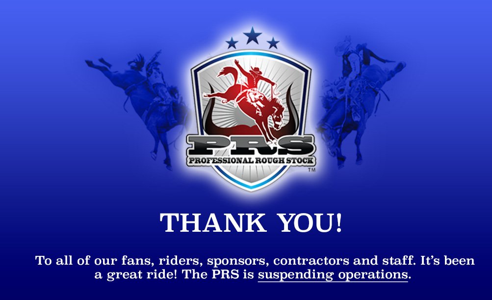 Please see our website for updates on the PRS &amp; direct questions to info@proroughstock.com buff.ly/1MlgG9P