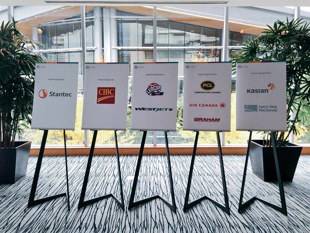 BoardofTrade's tweet photo. Huge thanks to the sponsors of today's #YVRVBOT event, including presenting sponsors @Stantec + @cibc! #vbot #yvr https://t.co/GDc0Zp23iu