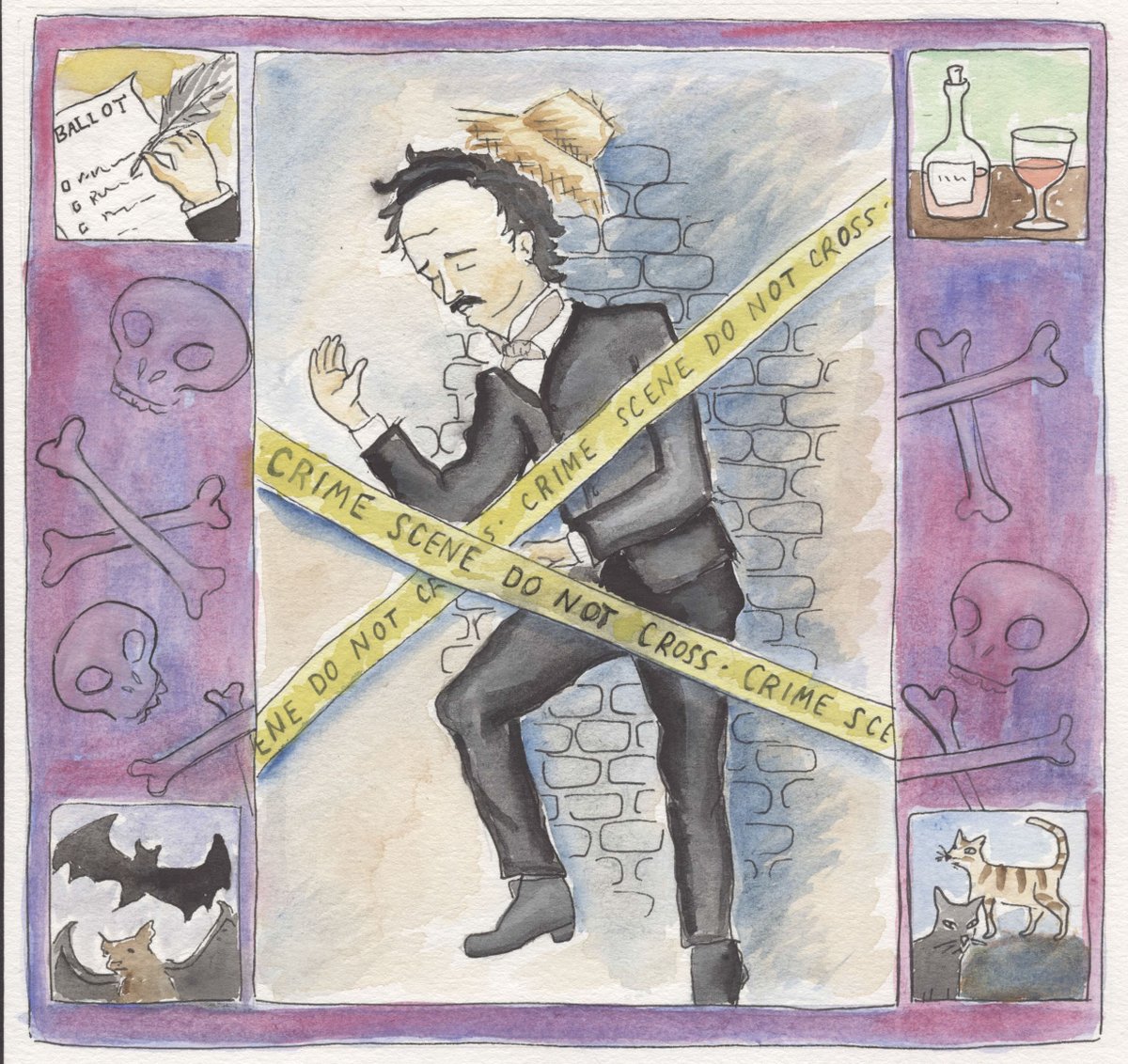 naomiha's tweet photo. I started a silly podcast about dead people with friends. Take a listen! https://t.co/M6naaFbWfq #poeproblems https://t.co/xyyhF70nwn