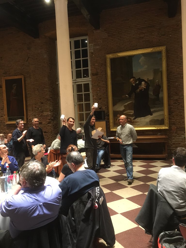 LemortAlex's tweet photo. Le prix du best paper @IHM_15 a été remporté par Mathieu Magnaudet et Stéphane Chatty d'@enacfrance https://t.co/hpH5NxJlLJ