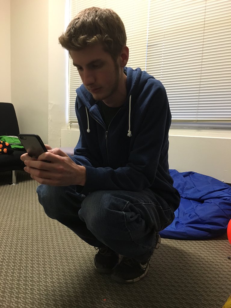 gillybeans815's tweet photo. @JacobRickerd in his natural habitat https://t.co/v7UnH5JkMQ