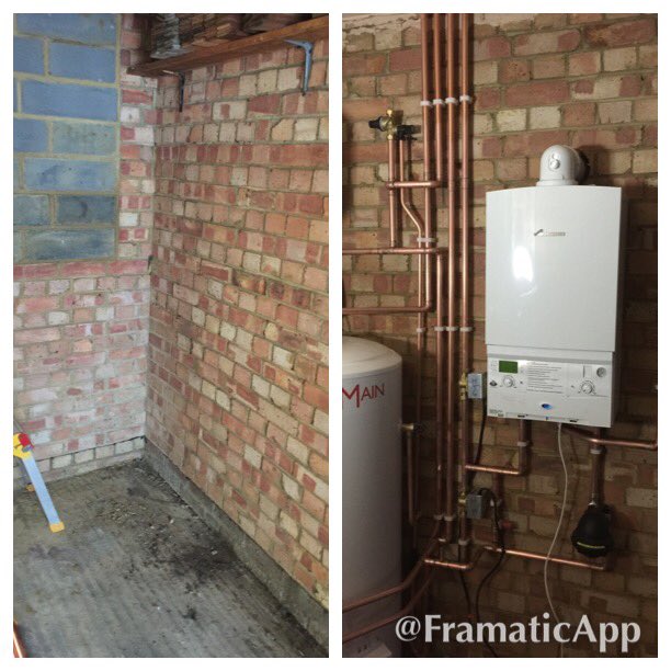 InfoFuller's tweet image. Not bad for 4 hours @worcester_bosch @worcester_matt back tomorrow to commission and lag