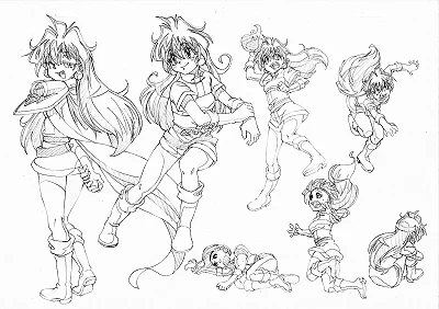 リナさーん 前に描いたやつの清書 