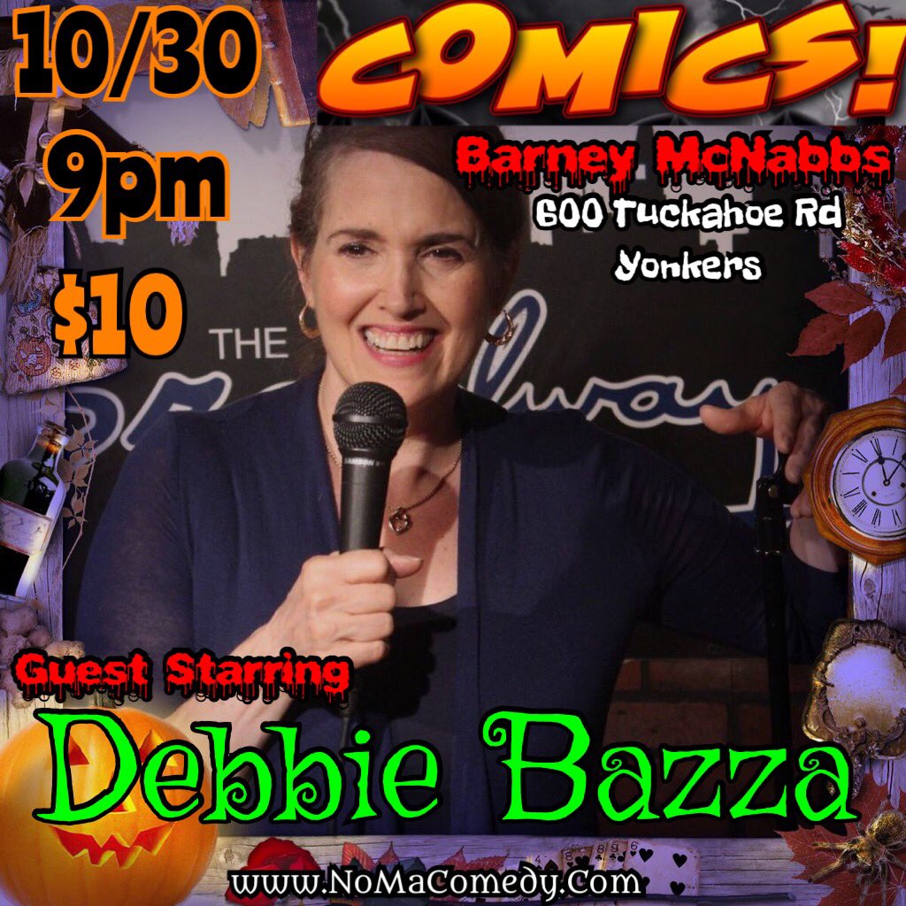 PBandBS's tweet photo. Tomorrow night we once again have the badass @DebbieBazza performing on COMICS! Don't miss out!! https://t.co/FGZvyWVlwc