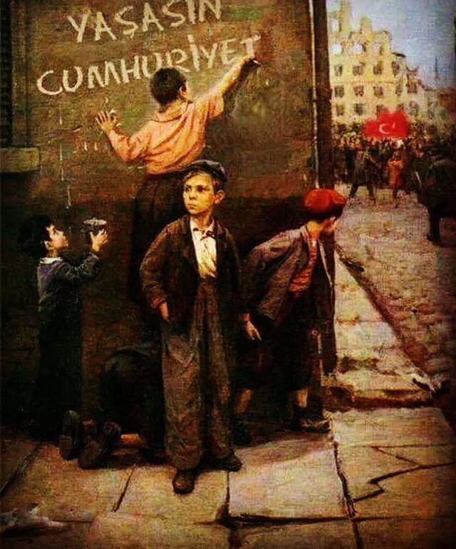 Efendiler, yarın Cumhuriyeti ilan edeceğiz. #CumhuriyetinCocukları cumhuriyet bayramımız kutlu olsun ...