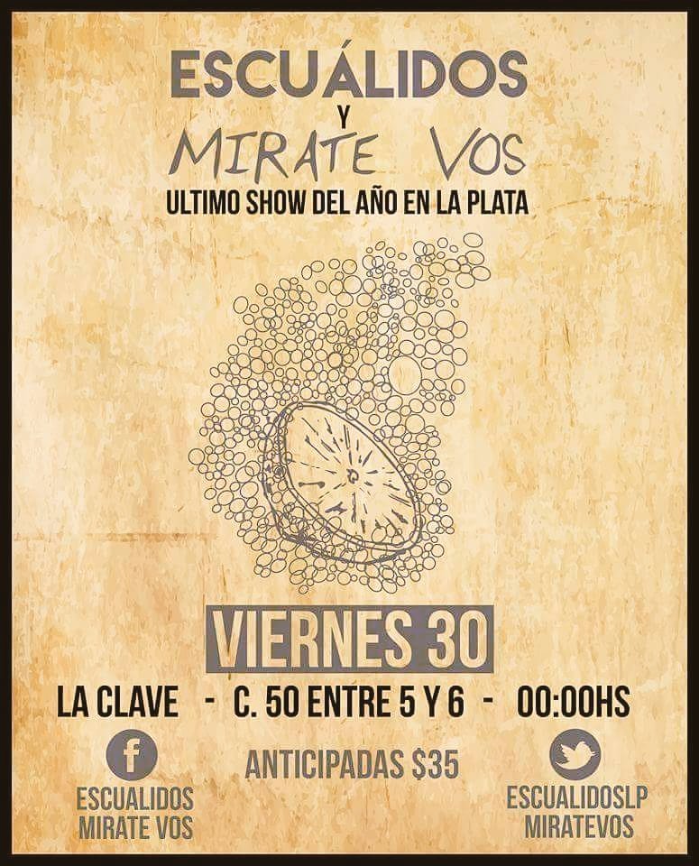 MirateVos's tweet photo. Este viernes, si mañana! mañana en 50 e5y6 LaClaveRock. Anticipadas nos piden a los integrantes o por privado acá! https://t.co/leWjzdoImL