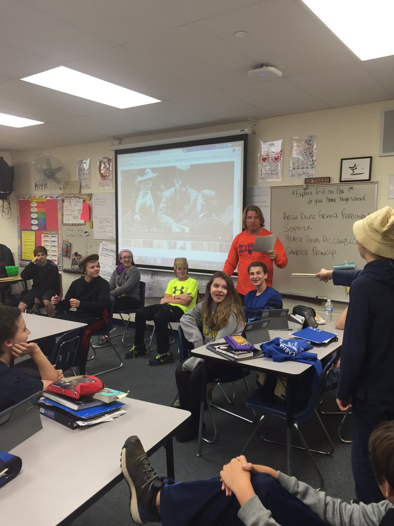 kpow100's tweet photo. Cause of WWI in action #readerstheater #WWI #learningisfun @HBMBears https://t.co/GEtw6ApLBH