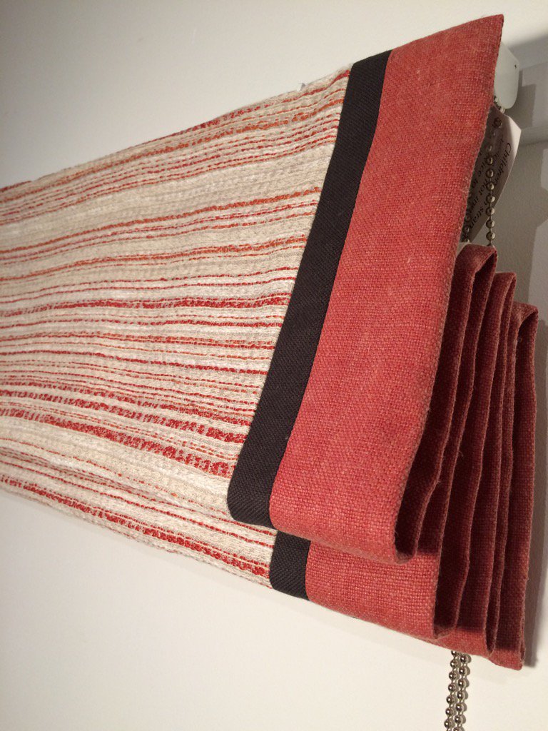 DoggHouseDes's tweet photo. Gorgeous autumnal linens for this bespoke blind @clarkeandclarke #cobaspice #lavalspice https://t.co/kziQllovgB