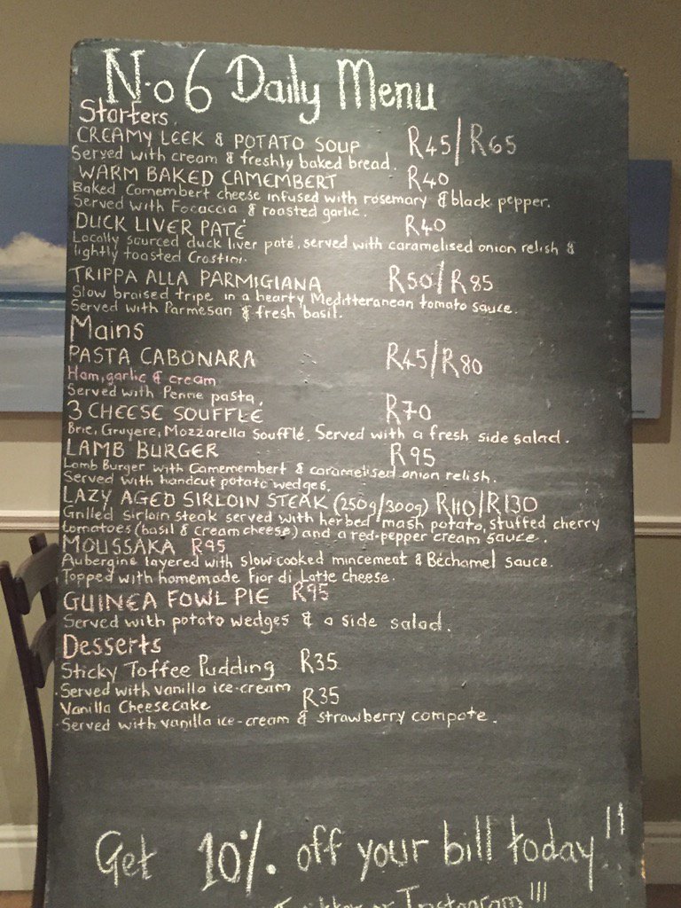 Dinner <a href="/No6Wellington/">No.6 Restaurant</a> #wellington