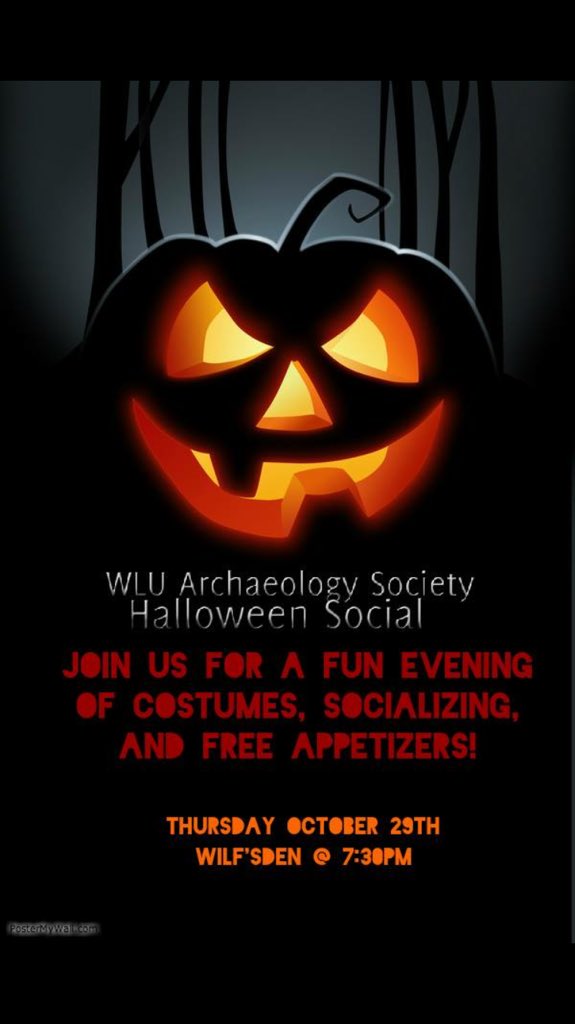 WLUArchSociety's tweet photo. Tired of midterms? Why not treat yourself tonight and come out to the WLU Arch Society Halloween party! https://t.co/PEYTbbkGWd