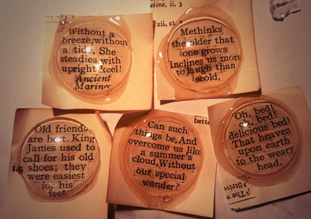 TrainStopJewlry's tweet photo. Some new pieces I am working on for Christmas #Shakespeare #literature #friendship https://t.co/Uq7DxljgGU