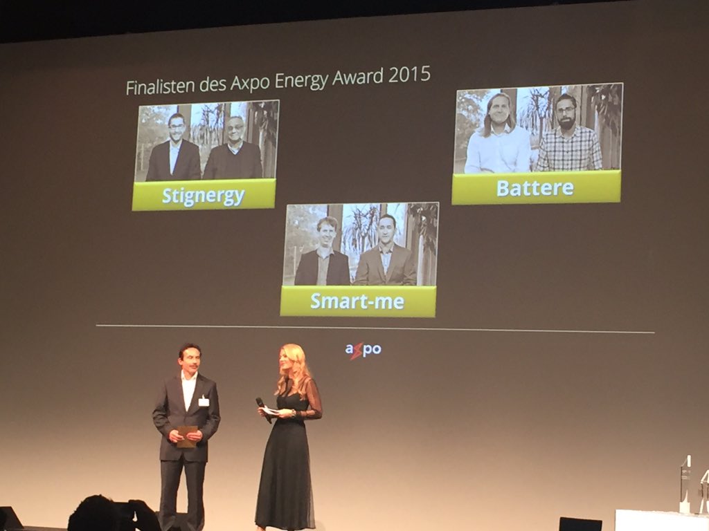 STARTUPSCH's tweet photo. Und wer gewinnt den #Axpo Energy Award am Swiss Startups Awards 2015? #SSA2015 https://t.co/gH22fN0Key