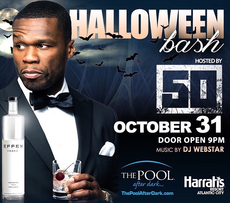 #Halloween #party at #harrhas #in #atlanticcity <a href="/50cent/">50cent</a> music  <a href="/TheRealWebstar/">DJ Webstar</a> DM me for info and #tickets #retweet