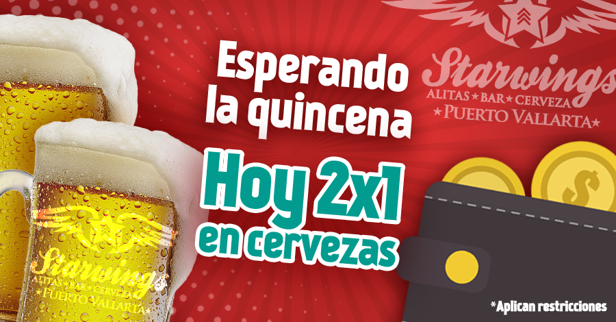 StarwingsPV's tweet photo. Hoy celebramos con el 2x1 en cervezas, te esperamos en Starwings https://t.co/mfGNASYsa3