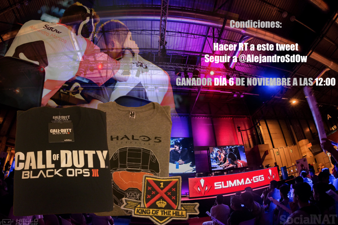 AlejandroSDOW's tweet photo. Camiseta Black Ops 3 + Halo 5 Guardians + Exclusivo Call Of Duty "King of the Hill". 
▶ RT + FOLLOW Para ganar 😎💥💣🐼 https://t.co/OZXJUDzpMH