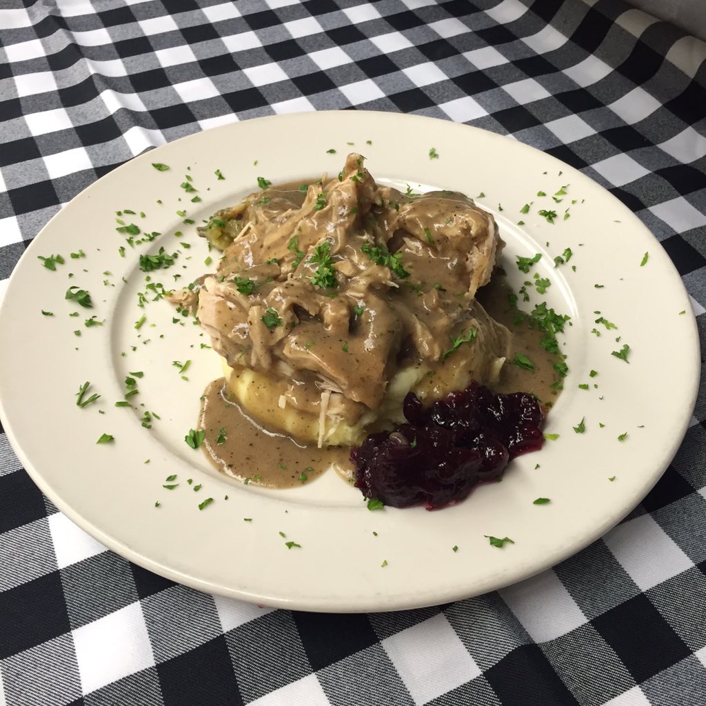 What better on this chilly day than a delicious hot turkey dinner?! Stop in and try one today #comfortfood #NapTime