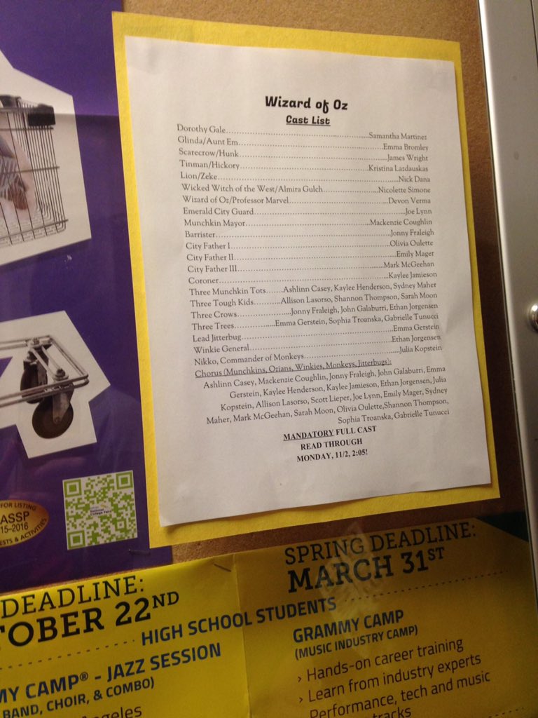 Congrats to the Cast!