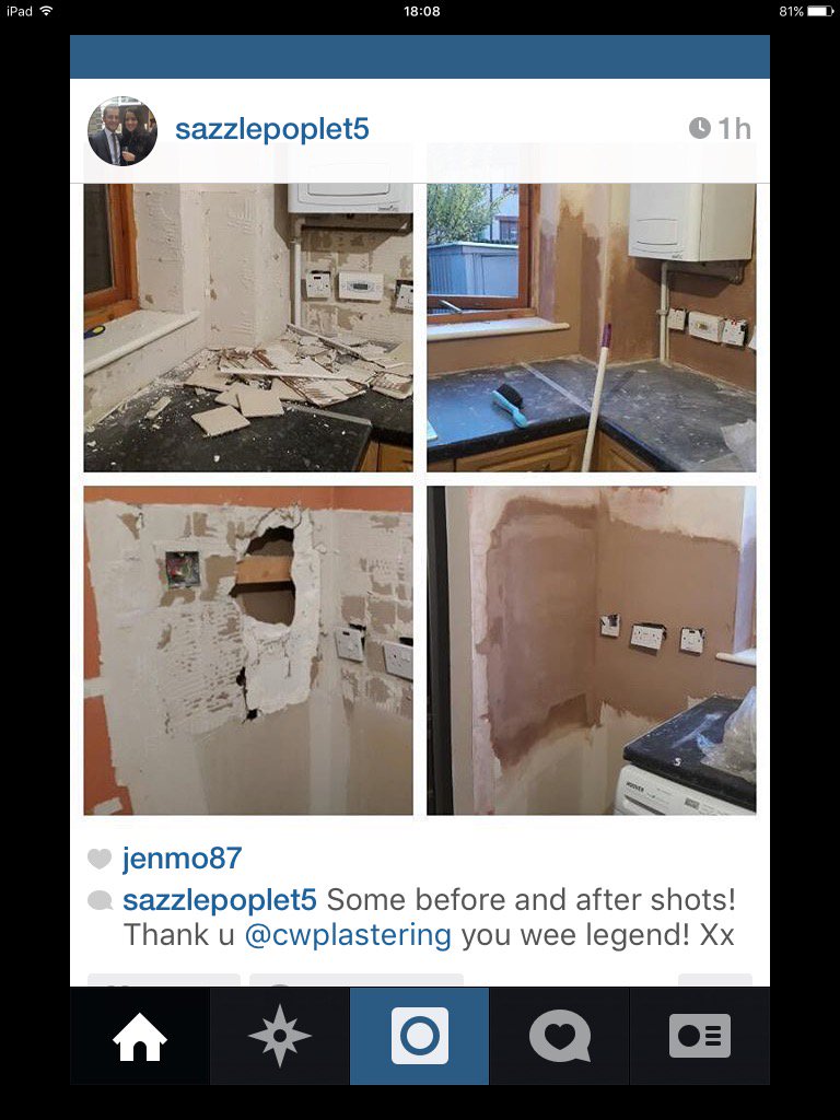 cwplastering1's tweet photo. Another happy customer. https://t.co/sIaYZ5Q6tU
