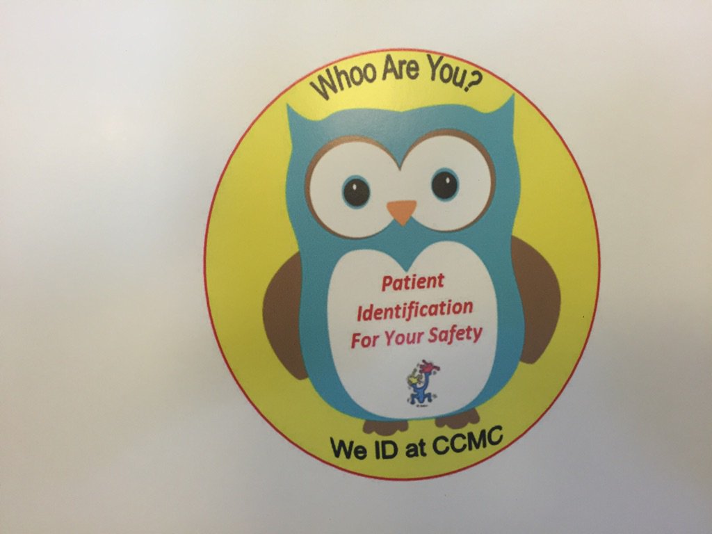 Love this logo for reducing patient identification error from Cohen children's #ShareSafety