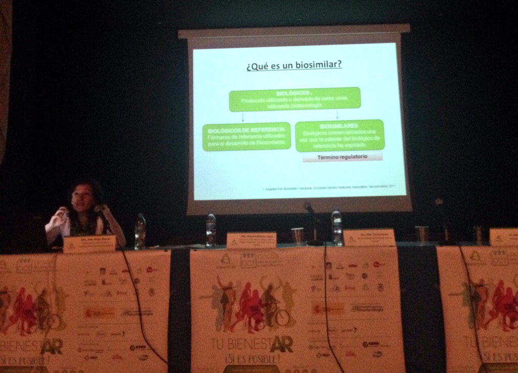 ConArtritisMAD's tweet photo. La Dra. Navío explica qué son los medicamentos #biosimilares #OctAr15 @ConArtritis https://t.co/lkQbxOyjpm