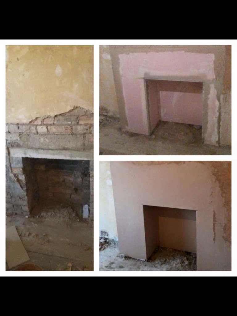 cwplastering1's tweet photo. Before and after #fireplace #plastering #plasterers #edinburghplasterers #cwplastering #skimcoat https://t.co/YCNjUUdoBl