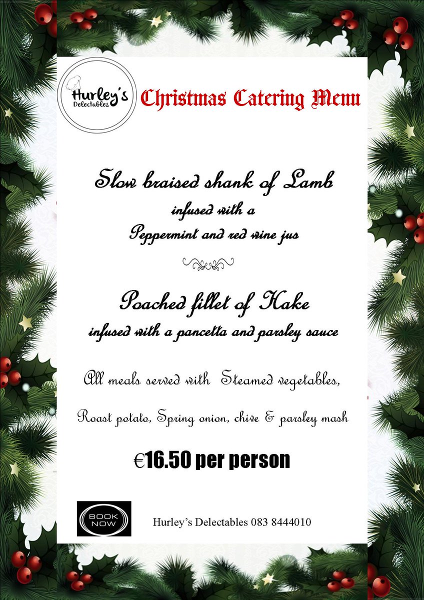 Hurleysfusion's tweet photo. Our Delectable Christmas Catering Menu for groups of 25+:-) #xmasparty #christmascatering   #nomessnofusschristmas https://t.co/WZdd4P5r3P