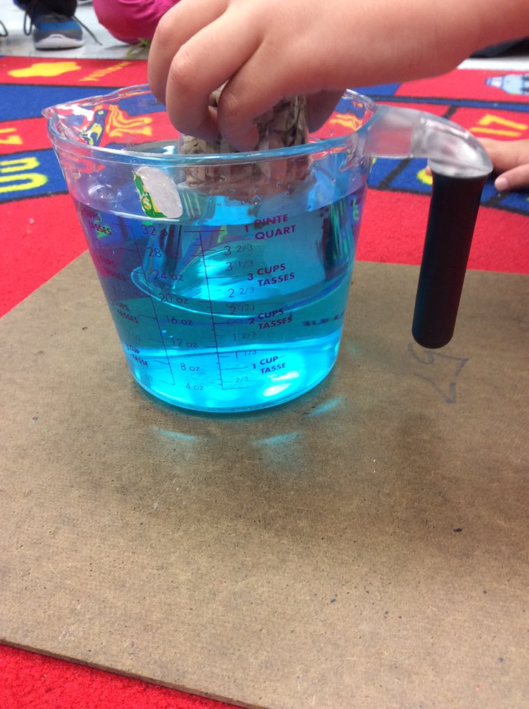 MissStickley's tweet photo. Today's Science Experiment: "we learned that air takes up space" - Kai #StudentTweet #Grade2Scientists https://t.co/7dNvcTEYmh