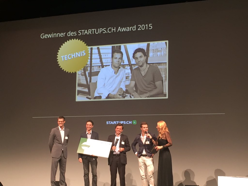 StartupsAwards's tweet photo. And the prize of this years #SwissStartupsAwards goes to...@technis doing tech 4 smart tennis courts #SSA2015 https://t.co/dajKoSzpSq