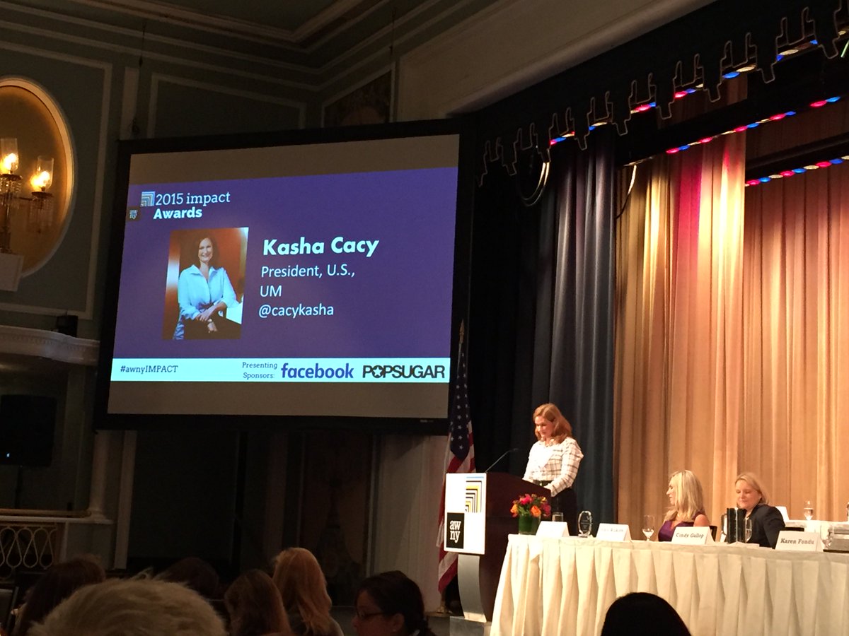 UMWorldwide's tweet photo. Kudos UM's Kasha Cacy &amp; Daryl Lee, honored today at the @_AWNY Impact Awards! https://t.co/xFWABoTX2t