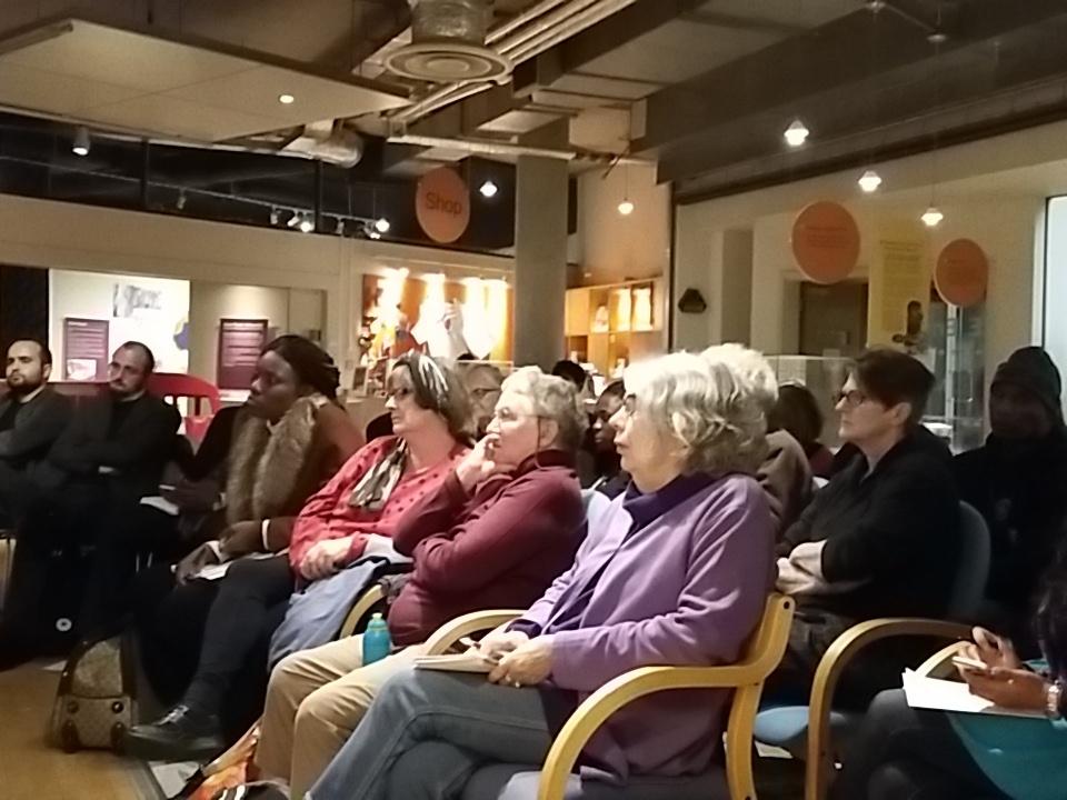 HackneyMuseum's tweet photo. Talk abt #textile production & how 18th century #westafrican consumers shaped #globalisation #BHM2015 #hackneystyle https://t.co/WVKVrfRmvw