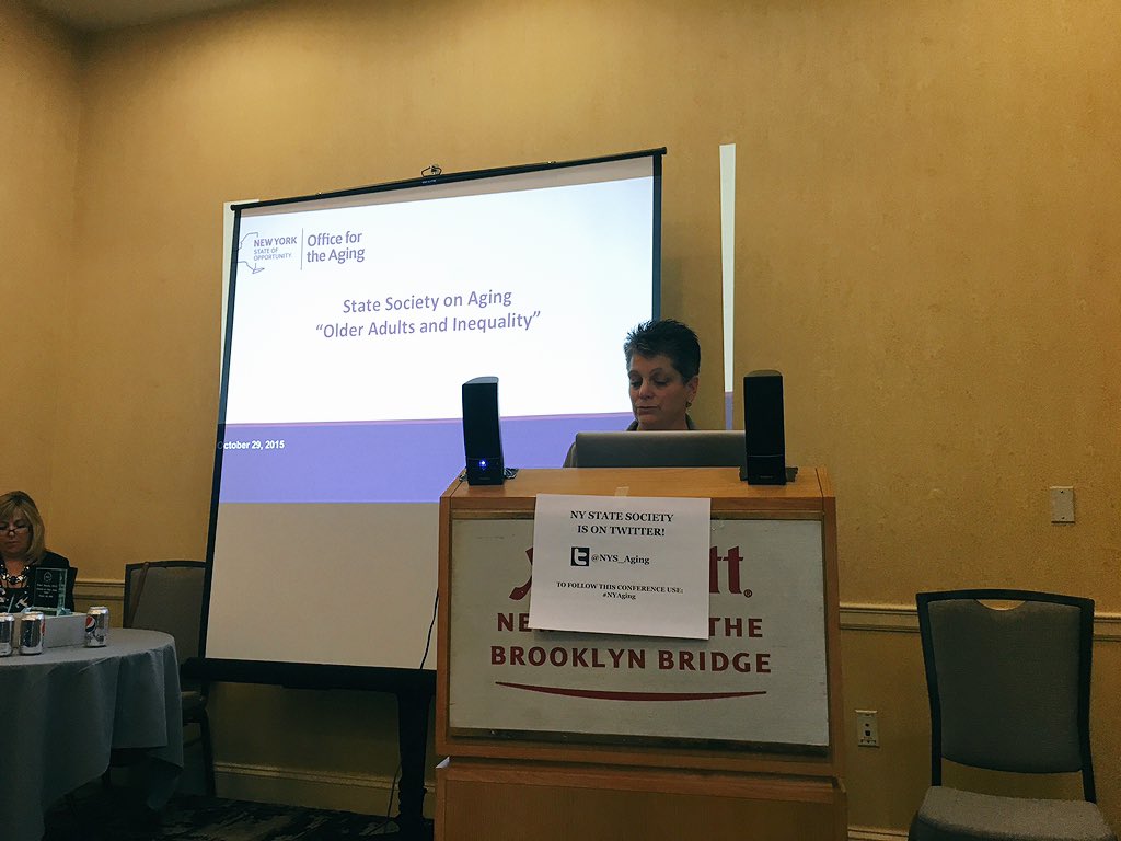 KatieGOrem's tweet photo. Donna Corrado, NYC Commissioner on Aging, speaks about diversity, inequality &amp; aging @nys_aging @NYCSeniors https://t.co/SiYzDYtU8J