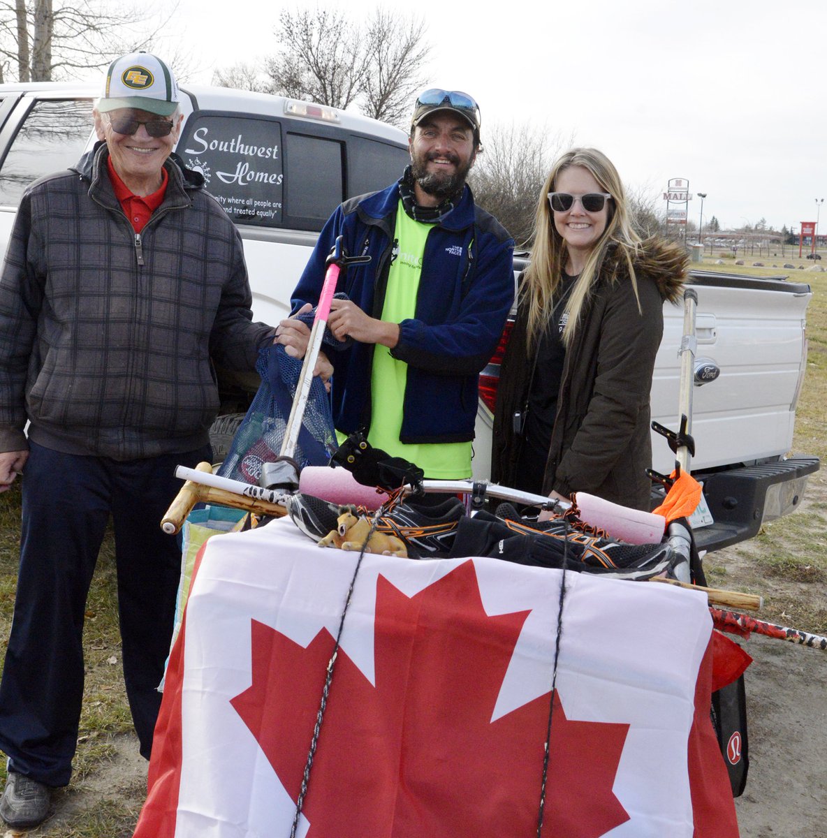 Great connecting w/ <a href="/runandysward/">Andy Sward</a> today in <a href="/City_SC/">Swift Current</a>; he donated to <a href="/southwesthomes/">Southwest.Homes</a>! Photo cred: @StephaniePrpick